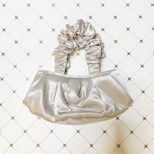 ASOS Design Silver Ruched Mini Bag